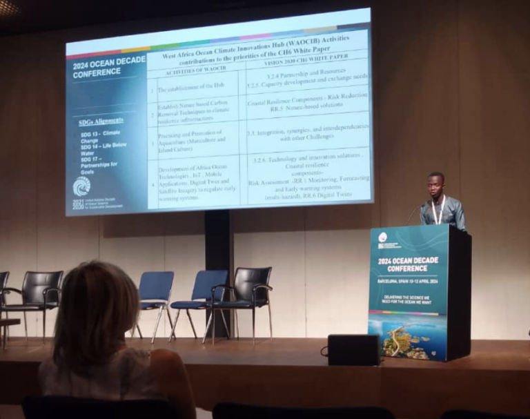 Challenge 6 - Oral Presentation at the Ocean Decade. Conference, Barcelona, Spain.