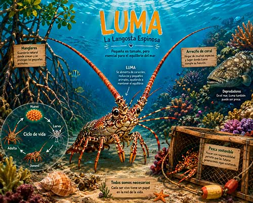 Luma, la langosta espinosa