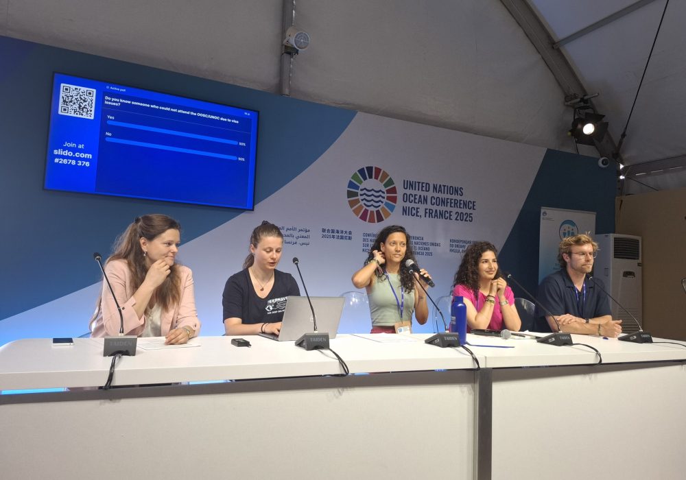 ECOP Programme coordinator and representatives are hosting a town hall at UNCO3 One Ocean Science Congress on June 4th, 2025 in Nice, France. Credit: Laura Khatib